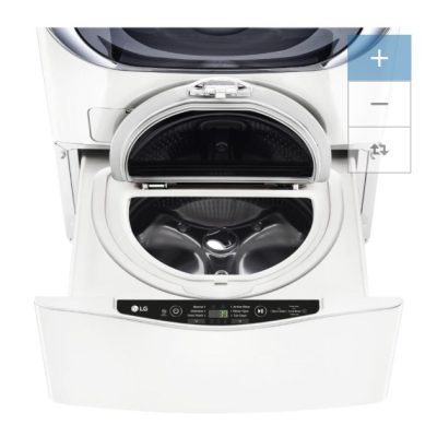 Lg Sidekick 1 cu. ft 27in Pedestal Washer in white